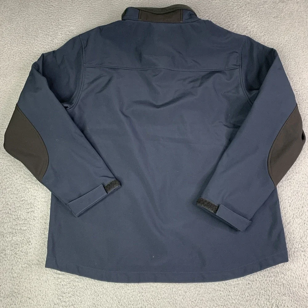 NRA Jacket Medium Insulated Neoprene Like Outer Full Zip Fleece Lined